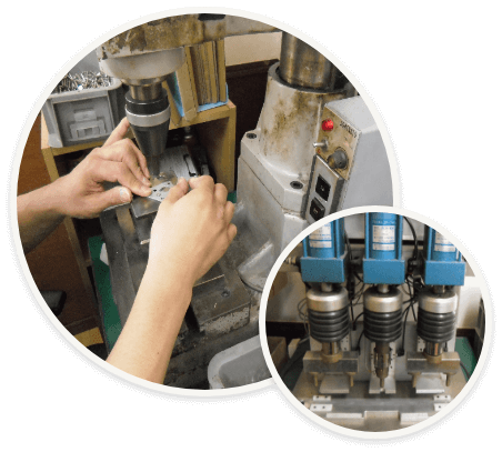 機械を使っての作業